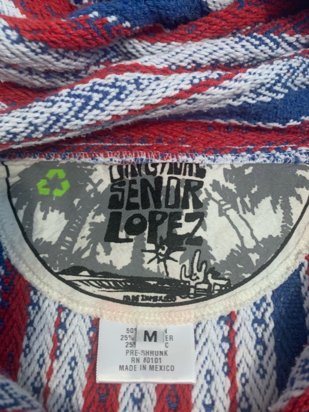 ORIGINAL SENOR LOPEZ  “Ensenada” Unisex Baja Hoodie 50% cotton VVGUC+ - Picture 5 of 12